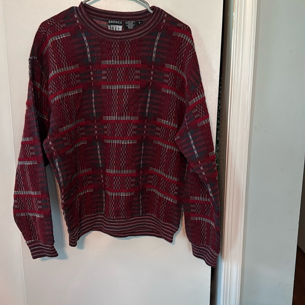 Barnes Storm Men’s Crewneck Wool Acrylic Polyester Sweater Size M